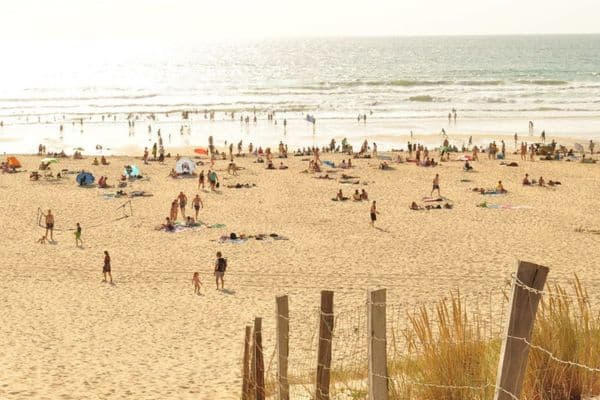 Plage de Moliets et Maa depuis le rivage